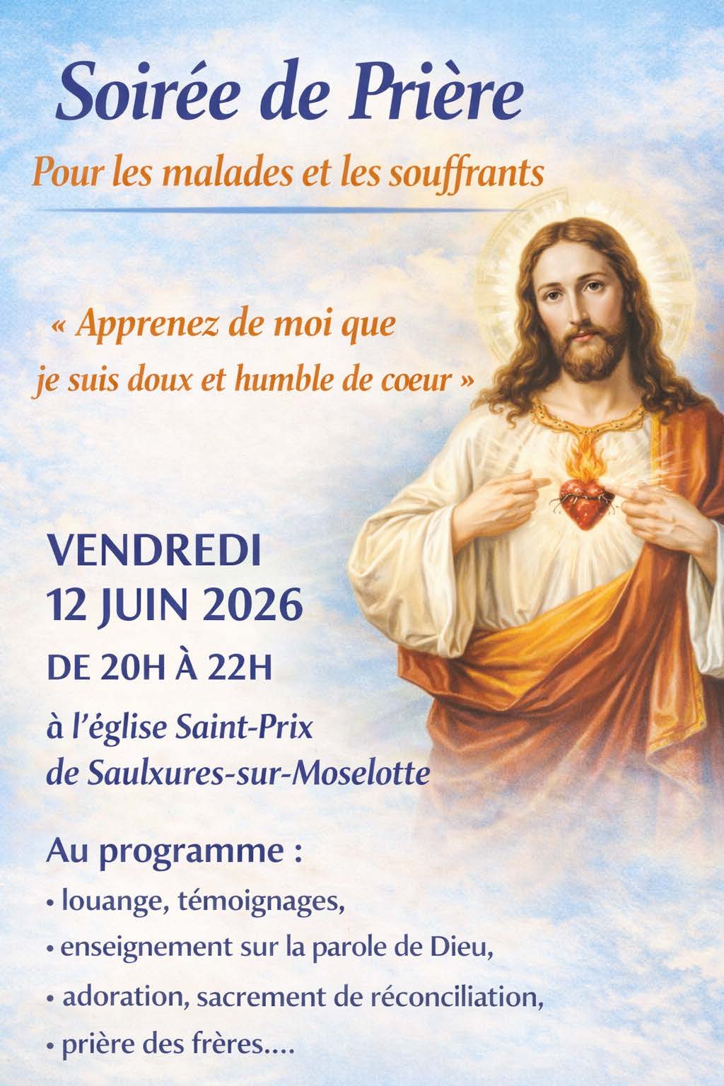 soirée prière 12 juin